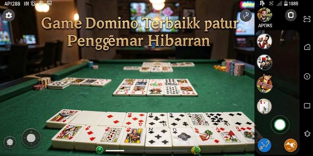Tampilan menawan dari gameplay Domino API288.