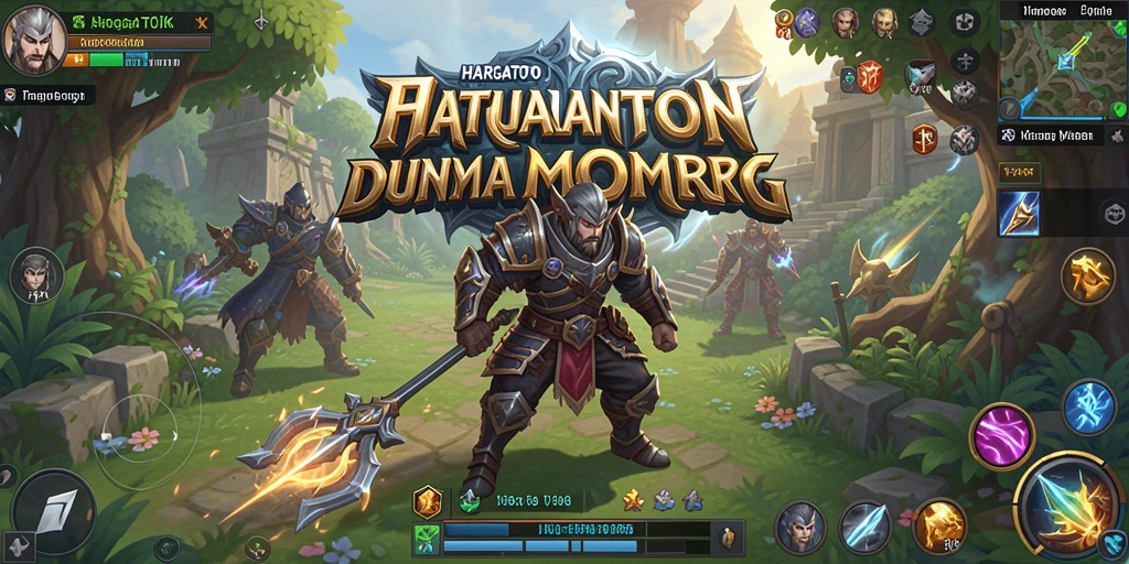 Screenshot gameplay HARGATOTO menunjukkan pertempuran epik para pemain.