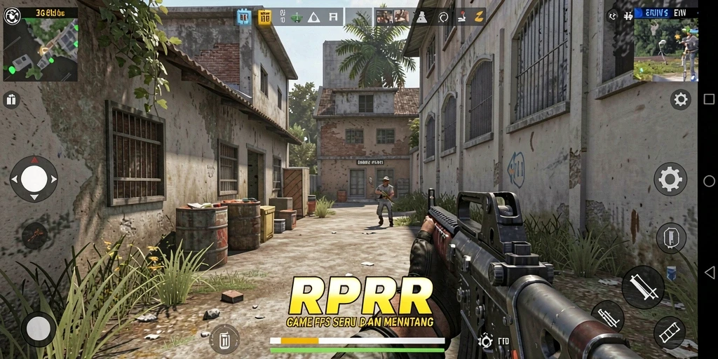 Gameplay seru dalam RPRR dengan aksi tembak-menembak yang intens.