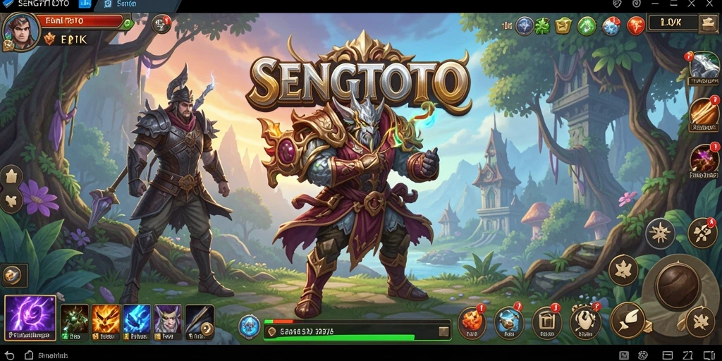 Tampilan gameplay mendebarkan dalam dunia fantasi SENGTOTO.