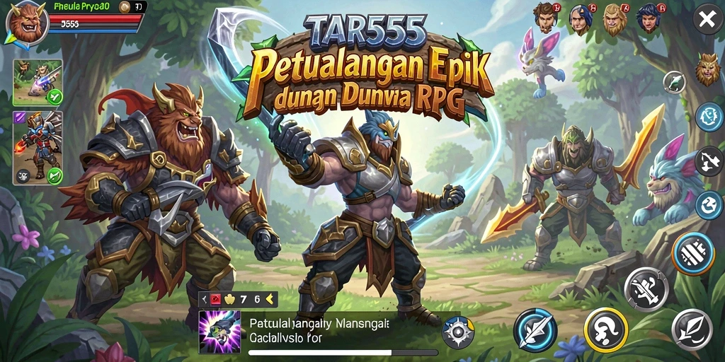 TAR555 menunjukkan aksi seru dalam pertempuran RPG yang mendebarkan.