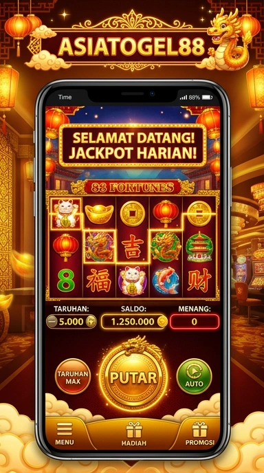 Tampilan antarmuka asiatogel88 yang ramah pengguna.